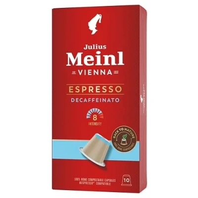 Abbildung von Julius Meinl Inspresso Espresso Decaf 8, koffeinfrei, Nespresso kompatibel, kompostierbar, 10 Kaffe, 10,00 Portion Stueck,
