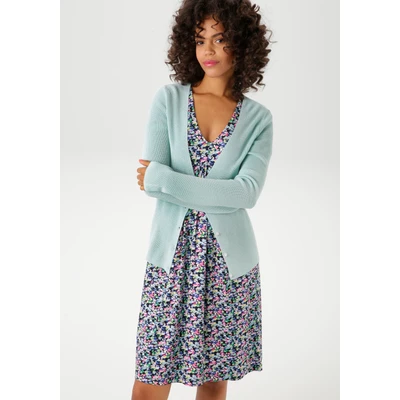 Abbildung von Aniston CASUAL Strickjacke in trendiger Farbpalette