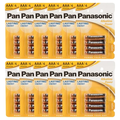 Abbildung von 12 x 4er Batterie AAA