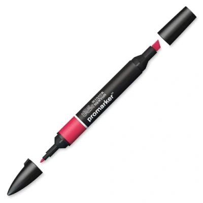 Abbildung von Winsor &amp; Newton &quot; ProMarker 0203170 Professioneller Layoutmarker 2 Spitzen, fein breit für Zeichnungen, Design Layouts Rubin