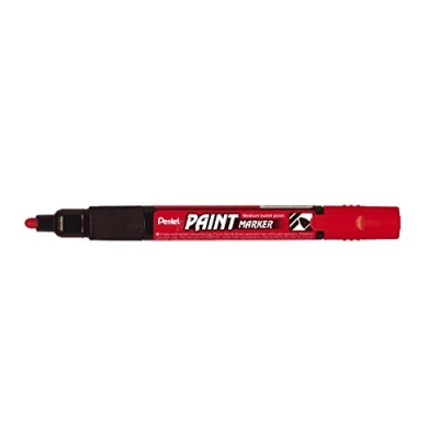 Abbildung von Pentel MMP20 BO Permanent Marker 2,0 mm Rundspitze Lackmarker, 1 Stück, rot