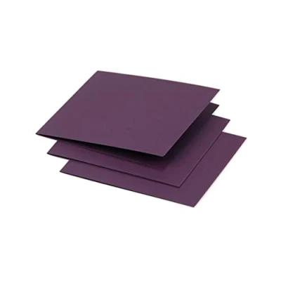 Abbildung von Clairefontaine 16121C Packung (mit 25 Doppelkarten Pollen, Gefaltet, 116 x mm) 210g, cassis
