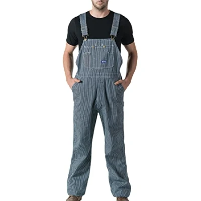 Abbildung von Walls Herren Big Smith Stripe Latzoverall Overalls, Hickory Streifen, 36W x 34L