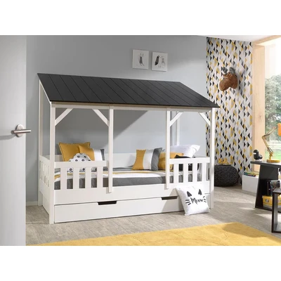 Abbildung von Vipack Kinderbett, (Made in Europe), Hausbett wahlweise mit Bettschublade