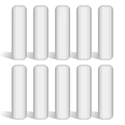 Abbildung von stonylab 10 Teiliges PTFE Magnetrührstäbchen Set, 30 mm beschichtet Stir Bar Set Magnetrührstäbe Weißer Rührmischer für Rührer, PK