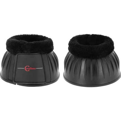 Abbildung von Covalliero Hufglocken Teddy Fleece Gummi Schwarz/Schwarz XXWarmblut