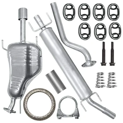 Abbildung von Auspuffanlage Schalldämpferset Auspuff für Opel Astra G 2 II Coupe Bertone, Cabrio 1.6i 16V 1.8I 2.0i
