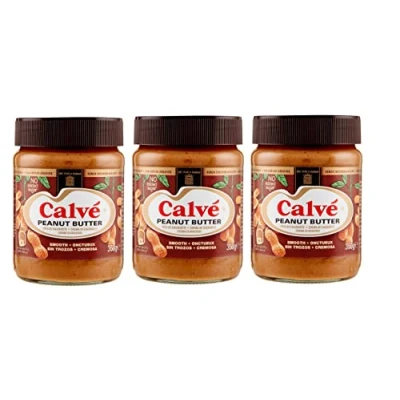 Abbildung von Calvé Pindakaas 3 x 350g Erdnußbutter Peanut Butter Ohne Zuckerzusatz
