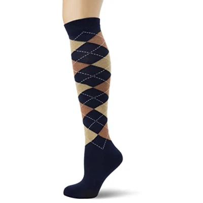 Abbildung von Rhinegold 0 Reitsocken mit vollständig gepolsterter Sohle Socken, Marineblau/Beige, Einheitsgröße