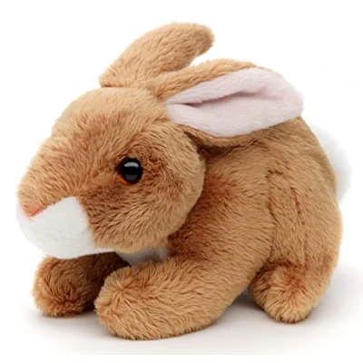 Abbildung von Uni Toys Hase Plushie (braun) 15 cm (Länge) Plüsch Kaninchen Plüschtier, Kuscheltier