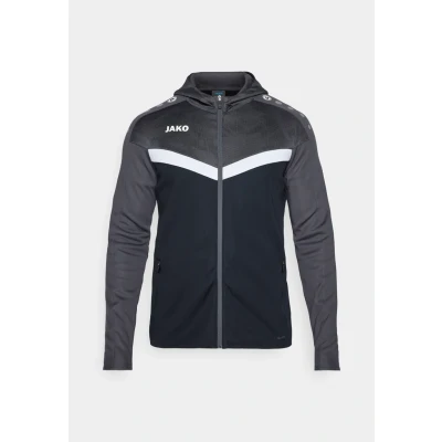 Abbildung von JAKO Iconic Kapuzenjacke Schwarzgrau, XL Unisex