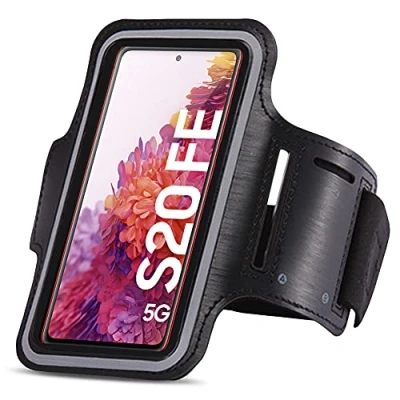 Abbildung von UC Express Sportarmband kompatibel für Samsung Galaxy S20 FE Jogging Handy Tasche Hülle Schutzhülle Fitnesstasche Lauf Case