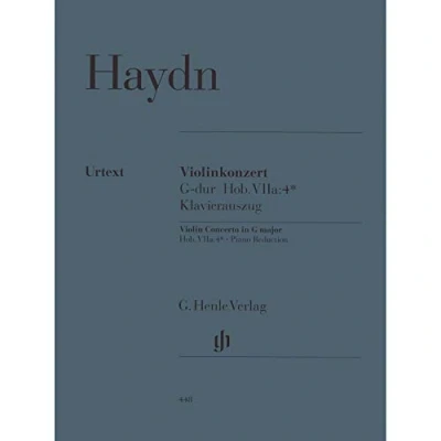 Abbildung von Konzert G Dur Hob 7a/4 Vl Orch. Violine, Klavier: Besetzung: Violine und Klavier (G. Henle Urtext Ausgabe)