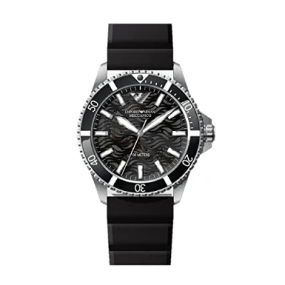 Abbildung von Emporio Armani Herren Automatisch 3 Zeiger Uhr mit Armband AR60062