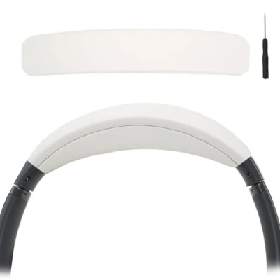Abbildung von Laselan Ersatz Kopfbandkissen für Bose QuietComfort 35 (QC35) QC45 QC35 II Kopfhörer, Beige