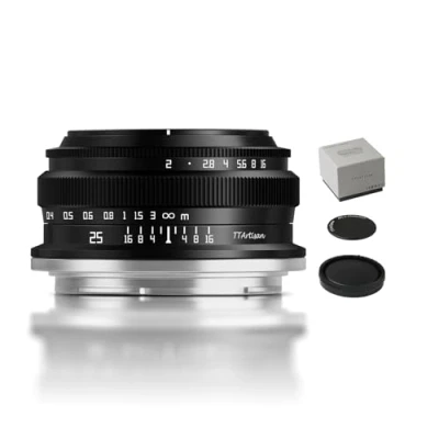 Abbildung von TTArtisan APS C 25 mm F2 Metallgehäuse, kompatibel mit Nikon Z Halterung, Schwarz
