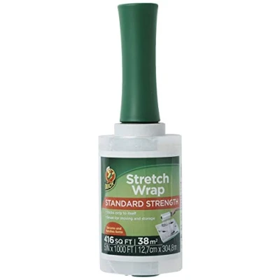 Abbildung von Duck Marken Stretchfolie, transparent, 12,7 cm x 304,8 m, 1 Stück, 285849, Weiß
