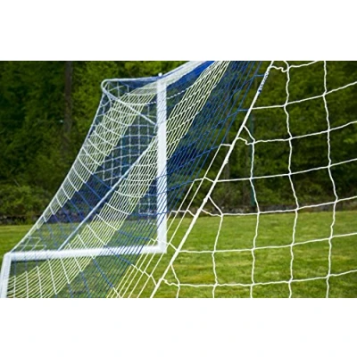 Abbildung von Fußballnetz 2 Farben (7.32x2.44m) Weiß / Blau