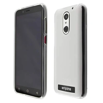 Abbildung von caseroxx TPU Hülle kompatibel mit Emporia Smart 4, Handy Tasche (TPU in weiß transparent)