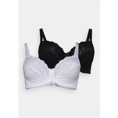 Abbildung von Lascana WIRE BRA 2 PACK Bügel BH, Damen, Größe: 100C, Schwarz + weiß