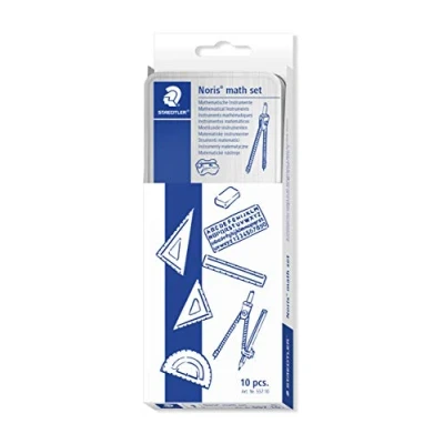 Abbildung von Staedtler Zirkel Geometrie Set 10 tlg. In Metallbox Math