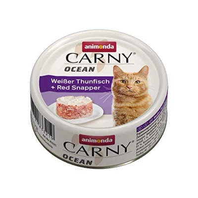 Abbildung von animonda Carny Ocean Katzenfutter, Nassfutter für Katzen, Weißer Thunfisch + Red Snapper, 12 x 80 g
