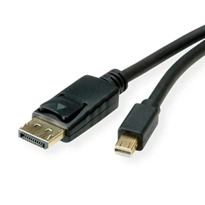 Abbildung von ROLINE Mini DisplayPort Kabel, v1.4, mDP DP, ST ST, schwarz, 1 m