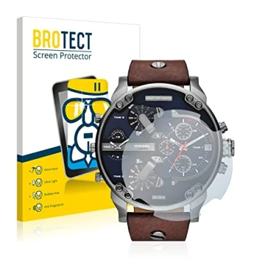 Abbildung von BROTECT Panzerglasfolie für Diesel DZ7314 Mr. Daddy Schutzglas Schutzfolie [Extrem Kratzfest 9H, Anti Fingerprint, Ultra Transparent]
