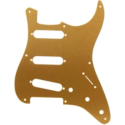 Abbildung von Fender 099 2143 000 1 Ply Gold Anodized Aluminum 8 Hole Mount S/S/S Stratocaster Pickguard