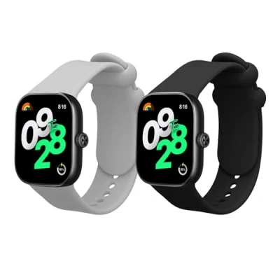 Abbildung von kwmobile 2X Sportarmband kompatibel mit Xiaomi Redmi Watch 4 Armband Fitnesstracker Band Set aus TPU Silikon