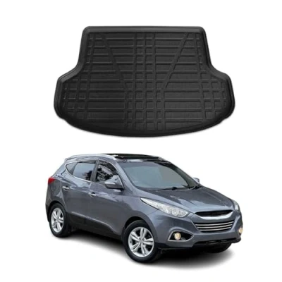 Abbildung von OMAC Kofferraumwanne Laderaumwanne kompatibel mit Hyundai ix35 2010 2015 Gummi TPE Schwarz