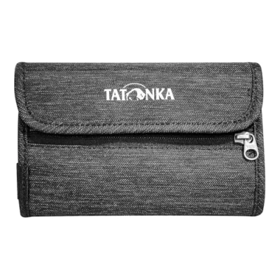 Abbildung von Tatonka Geldbörse ID Wallet Klettverschluss Geldbeutel mit 3 Kreditkarten Fächer, 2 Sichtfenster, Geldscheinfach und RV Fach für Münzgeld 14,5 x 9,5 1 cm Off Black