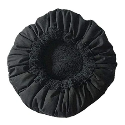 Abbildung von Deep Conditioning Heat Cap, WooyMo Microwavable Cap for Steaming, Therapy Hair, Microfiber Cotton, Flaxseed Interior (Purple/Black)
