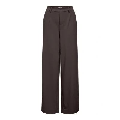 Abbildung von Object Objlisa WIDE Stoffhose, Damen, Größe: 34, Seal brown