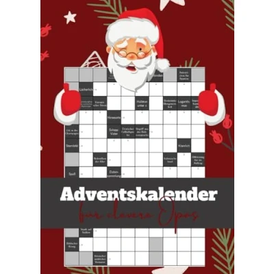 Abbildung von Adventskalender für clevere Opas: Kreuzworträtsel mit kniffligen Fragen die Adventszeit Tägliche Beschäftigung Senioren