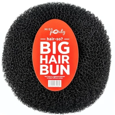 Abbildung von Hair so? Massive 6 Inches Wide Big Bun Extra Large Doughnut Donut Bridal Wedding Hollywood Style Ring Choose Colour Brown, Black or Blonde (Black) by So