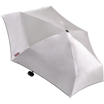 Abbildung von EuroSCHIRM Taschenregenschirm &quot;Dainty, silber&quot;, besonders leicht, super flach und extra klein, mit UV Schutz 50+