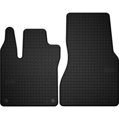 Abbildung von Wielganizator Automatten Set Passend für Renault Twingo III (2014 ) Gummimatten Autozubehör Auto Fußmatten 2 teilig Schwarz