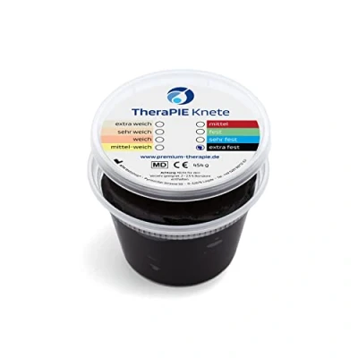 Abbildung von Therapie Knete 454 Gramm (1 Pound) Knetmasse Stärke Widerstand: extra fest (schwarz)