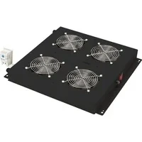 Abbildung von DIGITUS Dachlüftereinheit für NW Schrank (Dynamic / Unique) &amp; SRV ) 4x Lüfter Thermostat Schwarz