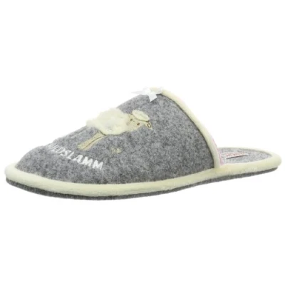 Abbildung von Adelheid Unschuldslamm Hausschuh, Damen, Größe: 39 40.5, Mausgrau Schuhe