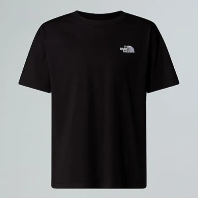 Abbildung von The North Face TEEN Essential Oversize TEE Unisex Tshirt basic für Kinder, Größe: 167 173, Black