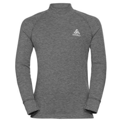 Abbildung von odlo Kinder Funktionsunterwäsche Langarm Shirt mit Stehkragen ACTIVE X WARM ECO, steel grey melange, 128