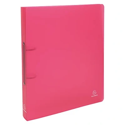 Abbildung von Exacompta 54355E Ringbuch Chromaline (aus PP 700µ, 2 Ringe, Rücken 40 mm, für DIN A4+, 32 x 26,8 cm) 1 Stück, rot