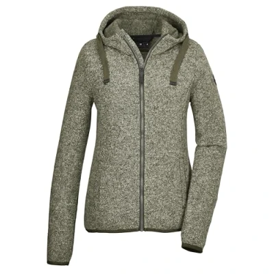 Abbildung von G.I.G.A. DX by killtec Damen Strickfleecejacke/Fleecejacke mit Kapuze GW 52 WMN KNTFLC JCKT, olivgrün, 50, 42233 000
