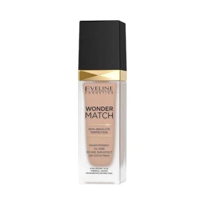 Abbildung von Eveline Cosmetics Wonder Match Flüssige Foundation Feuchtigkeitsspendendes, Make Up mit Hyaluronsäure Vit. C, E und Meerwasser