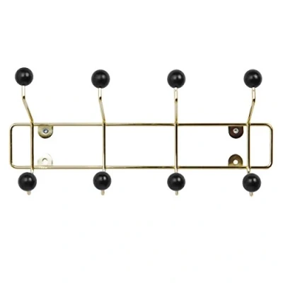 Abbildung von Present Time Hutständer Garderobe Saturnus Schwarz/Gold 34x15x14cm