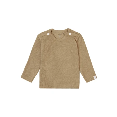 Abbildung von Noppies Baby Unisex U Tee ls Rib Natal T Shirt, Light Green Melange N092, 44