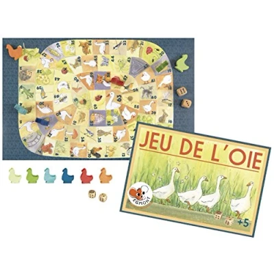 Abbildung von G&auml;nsespiel im nostalgischen Design Familienspiel, Brettspiel f&uuml;r Kinder