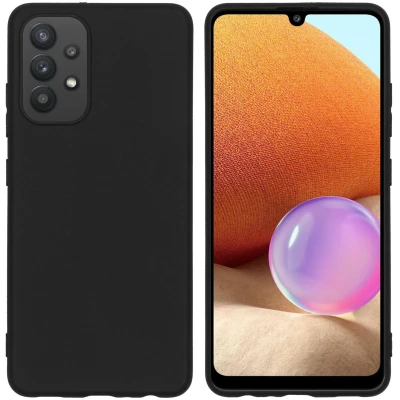 Abbildung von Samsung Galaxy A32 (4G) Hülle Silikon iMoshion Soft Case/Backcover Handyhülle Schwarz